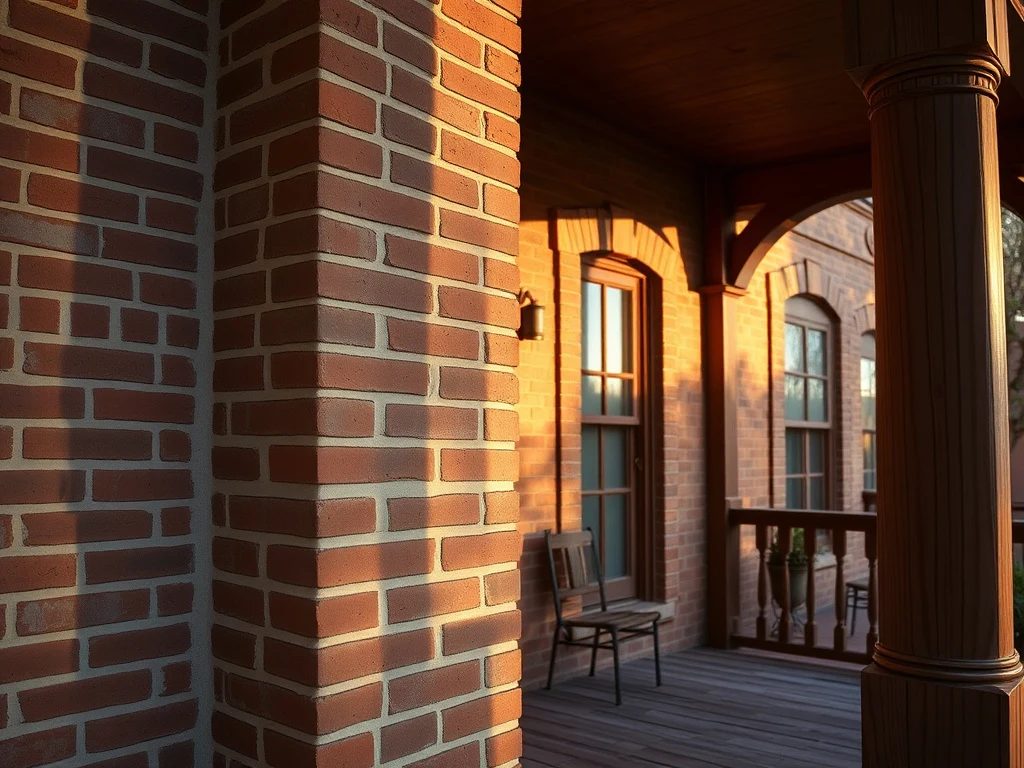 Restored historic brick detailing on a heritage home in Wickenburg, Arizona
